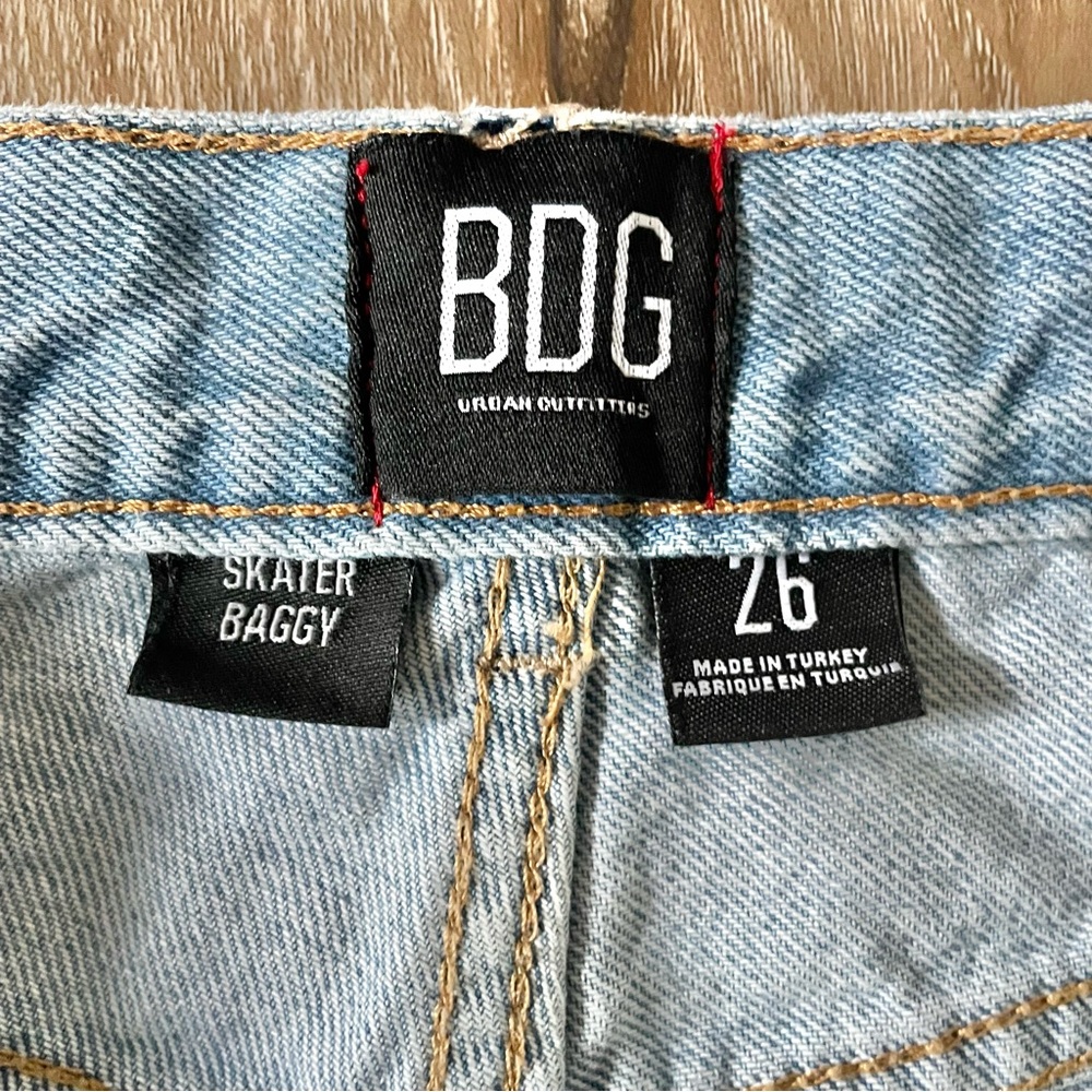Urban Outfitters ๐บ BDG Baggy Skater Wide Leg Distressed Jeans - Picture 8 of 16